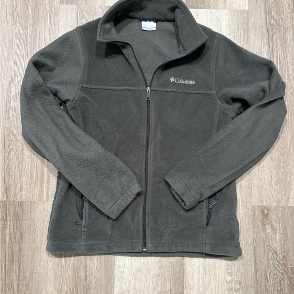 Columbia Charcoal Fleece Jacket - Picture 1 of 4